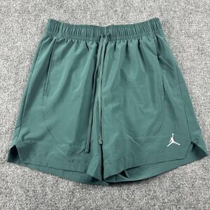 Jordan Dri-FIT Shorts Mens Small Green 5 Inseam Lined Running Training Athletic